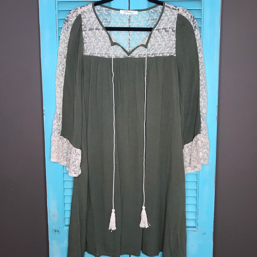 Boho Lace Embellished Dress